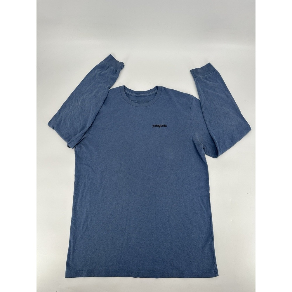 Patagonia Blue‎ Regular Fit Responsibili Tee Long Sleeve Men's Size Medium